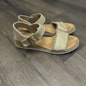 BOBS from Skechers Gold Sandals